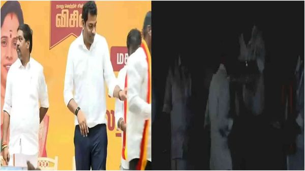 திடீரென இருண்ட மேடை.. ஆதவ் அர்ஜுனா உட்பட 5 அமைச்சர்கள் பங்கேற்ற கூட்டத்தில் மின்தடை!