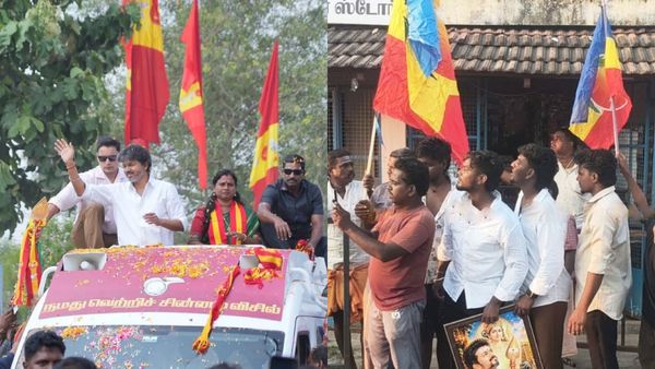 பறந்த பாமக கொடி.. அன்புமணி ஆதரவு தெரிவிக்காத நிலையில் விஜய்யை வரவேற்க காத்திருந்த PMK தொண்டர்கள்!