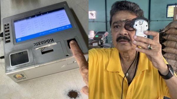 மயிலாப்பூரில் ரேஷன் கடைக்கு போன எஸ்வி சேகர்.. கைரேகை, விழிரேகையால் வந்த சத்திய சோதனை