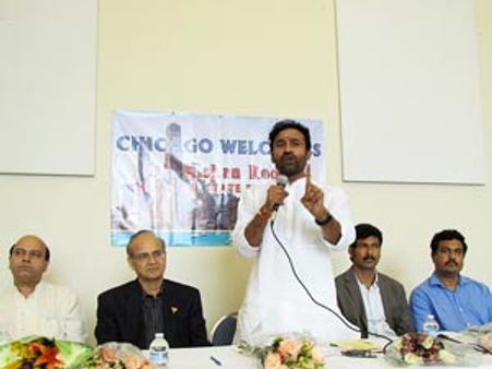 బిజెపి అధ్యక్షుడు కిషన్ రెడ్డికి అమెరికాలో సన్మానం