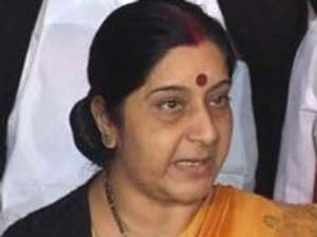 సుష్మాపై సీమాంధ్ర ఎంపిల సభా హక్కుల ఉల్లంఘన నోటీసు