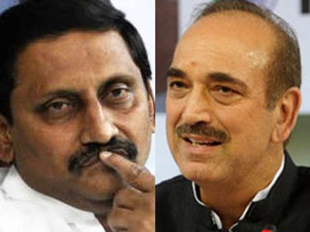 ఆజాద్‌తో జగన్ వర్గం ఎమ్మెల్యేలపై సిఎం కిరణ్ చర్చలు