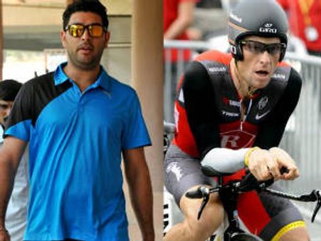 ల్యాన్స్ ఆర్మ్‌స్ట్రాంగే యువరాజ్‌కు స్ఫూర్తి 