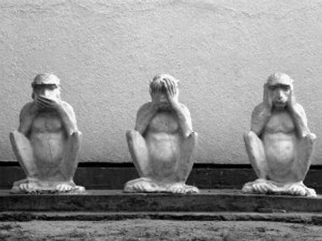 సిబిఐ ప్రకటన: గాంధీజీ మూడు కోతులు