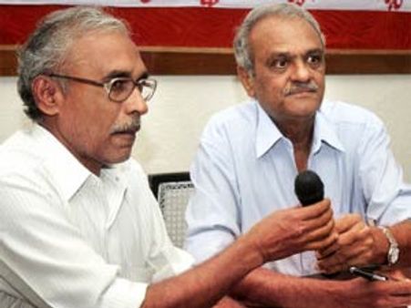 సిపిఎంపై మళ్లీ పేలిన నారాయణ, రాఘవులు కౌంటర్