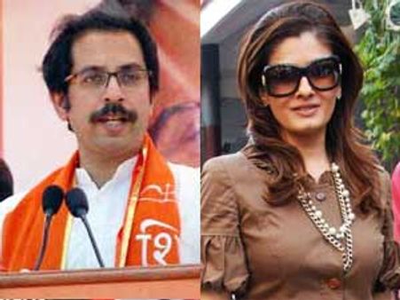 బీహారీలు: అదే దారిలో ఉద్దవ్: రాజ్‌కి నటి రవీనా సపోర్ట్