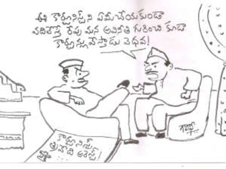 అసీం త్రివేది ఇష్యూ: కార్టూన్‌తో గాంధీ రెస్పాన్స్