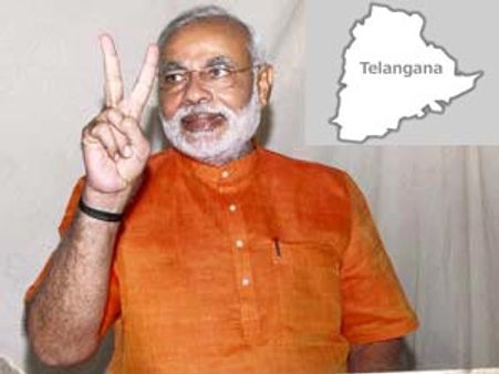 గుజరాత్‌లో హ్యాట్రిక్: ప్రచారం కోసం తెలంగాణకు మోడీ