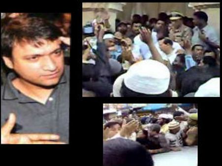 అక్బర్ అరెస్టుపై ఉత్కంఠ: గాంధీ ఆస్పత్రి వద్ద ఆందోళన