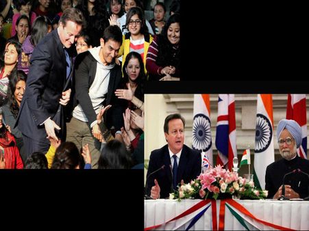 అమీర్‌తో డేవిడ్ హల్‌చల్: చపాతి కాలుస్తూ...(పిక్చర్స్)