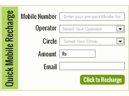 అందుబాటులోకి క్విక్ మొబైల్ రిచార్జ్ విడ్జెట్