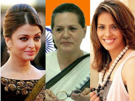 టాప్20 వుమెన్: సోనియా, సైనానెహ్వాల్, ఐశ్వర్యరాయ్