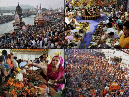 విదేశీ భక్తురాలి పూజ: ఎత్తైన అర్ధనారీశ్వరుడు(పిక్చర్స్)