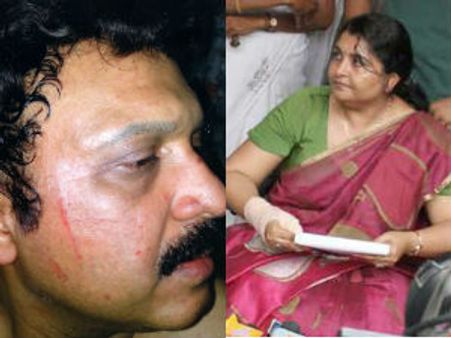 భార్య దాడి చేసిందని మంత్రి: వేధిస్తున్నాడని యామిని