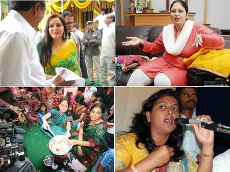 పిక్చర్స్: పొలిటికల్ క్రాస్‌రోడ్స్‌లో సినీ తారలు