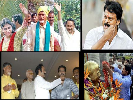 సర్వే: జగన్‌కు చిల్లు, చిరు మీసం మెలేసినా!(పిక్చర్స్)