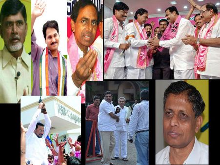 జగన్, కెసిఆర్‌కు తారుమారు: బాబుకు కిక్(పిక్చర్స్)