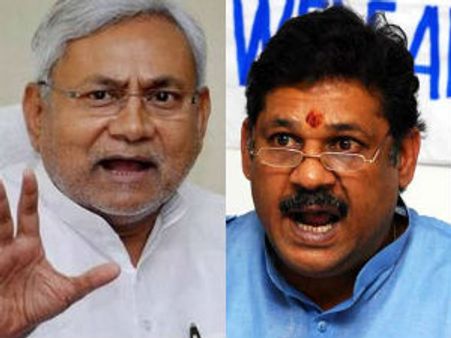 చెప్పేది విను అంతే!: బిజెపి ఎంపి కీర్తిని కసిరిన నితీష్