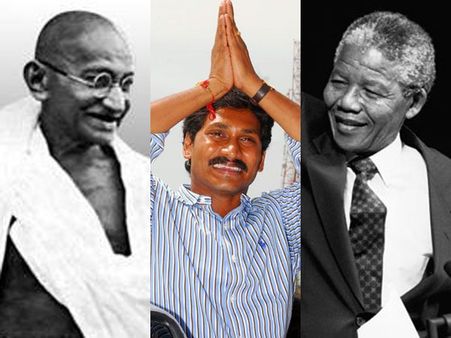 'సత్యం వధ ధర్మం చెర: మహాత్ముడు, మండేలా, జగన్'