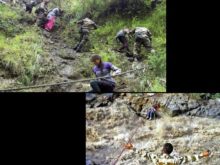 వరదలు: చెట్టుపైనే మూడ్రోజులు యువతి, భాషే సమస్య