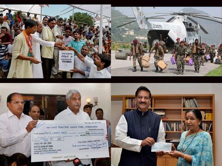 వరద బీభత్సం: దేశం స్పందించింది!(పిక్చర్స్)