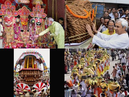 రథయాత్ర: ప్రారంభించిన మోడీ, విదేశీ భక్తులు (పిక్చర్స్)