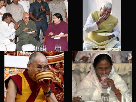 ఫొటోలు: మాటల్లోనే కాదు, తినడంలోనూ వెరైటీయే