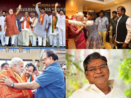 నరేంద్ర మోడీ ఎఫెక్ట్: సీమాంధ్ర బరిలో సినీ స్టార్స్