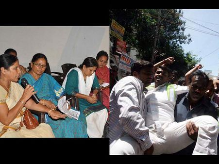 టి: మహిళా రచయితల భేటీ, 'జాగృతి' అరెస్ట్ (పిక్చర్స్)