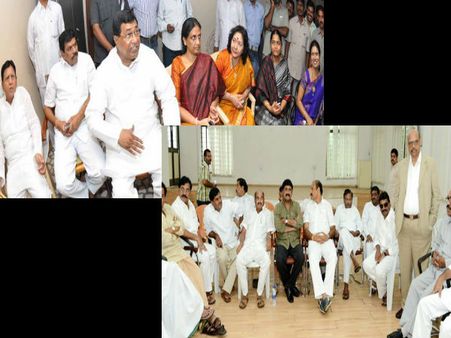 ఫైలిన్ తుఫాను: ఒకే వేదికపై టి, సీమాంధ్ర మంత్రులు