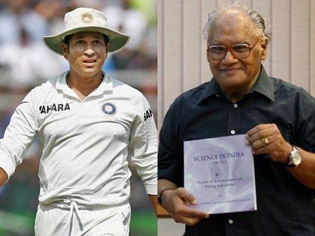 సచిన్, సిఎన్ఆర్ రావు: ఇద్దరూ సెంచరీల వీరులే