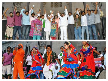 ఓయు రణభేరీలో అలరించిన గిరి'జనం' (పిక్చర్స్)