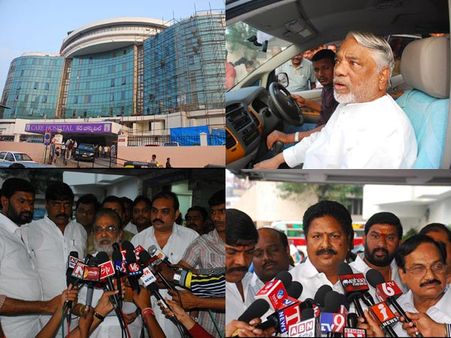 బొత్సకు అస్వస్థత: కెకె సహా కేర్‌కు నేతల క్యూ(పిక్చర్స్)