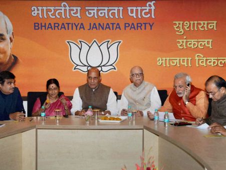 లీడర్ నరేంద్ర మోడీ: బిజెపి కలర్ మారుతోందా?