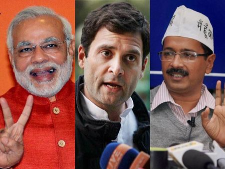 మోడీ హిట్: రాహుల్ గాంధీ ఫ్లాప్, కేజ్రీవాల్ హీరో
