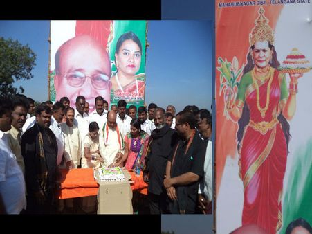 సోనియాకు శంకర్రావు గుడి, కూల్చేస్తామని బిజెపి వార్న్