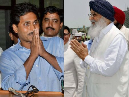 సమైక్యాంధ్ర పోరు: బాదల్‌తో వైయస్ జగన్ భేటీ