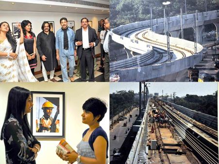 మెట్రో రైలు చిత్రాలు: సినీ తారల సందడి (పిక్చర్స్)