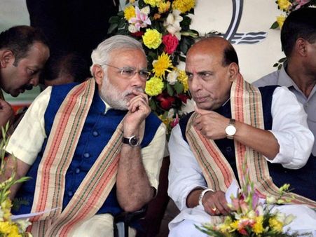  టీ సాకుగా మోడీపై అద్వానీ: సరిచేసిన రాజ్‌నాథ్ 