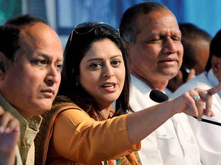 కాంగ్రెసు రెండో జాబితా: మీరట్ నుంచి నటి నగ్మా