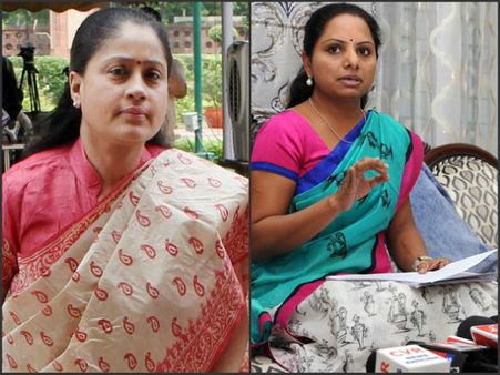 కెసిఆర్ వ్యూహం: కవిత వర్సెస్ విజయశాంతి?