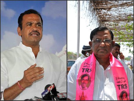 కోమటిరెడ్డి, తెరాస అభ్యర్థిలపై వివాదం, నర్సంపేట రగడ