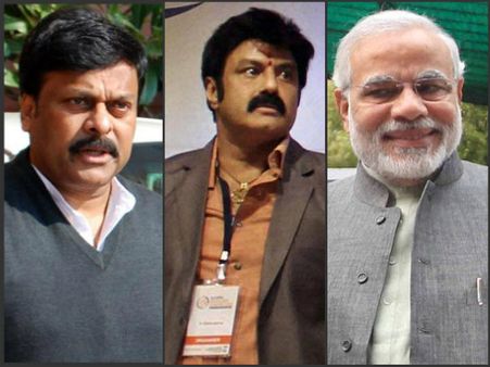 మోడీ ఎఫెక్ట్: ఒత్తిడిలో చిరంజీవి, బాలకృష్ణపై నొక్కి మరీ