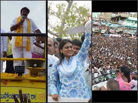 తాగి గన్‌తో కాల్చావ్: షర్మిల, జాగ్రత్త: బాలకృష్ణ(పిక్చర్స్)