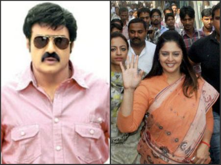 దోచుకొని పార్టీ: జగన్‌పై బాలకృష్ణ, టిలో నగ్మా రోడ్డు షో