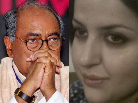 టీవీ యాంకర్‌తో దిగ్విజయ్: సోదరుడి భార్య అసంతృప్తి