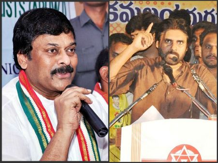 సోనియా ఎదుట పవన్‌పై చిరంజీవి మాటల దాడి 