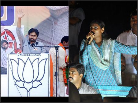 చిరు ఔట్, రేసులో పవన్‌కళ్యాణ్, షర్మిల: గెలిపించేదెవరు