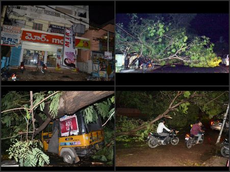 విశాఖవాసులు తేరుకోకముందే వర్ష బీభత్సం (పిక్చర్స్)