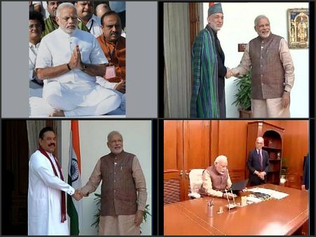 ప్రధానిగా మోడీ తొలి రోజు, ఎప్పటిలాగే (పిక్చర్స్)